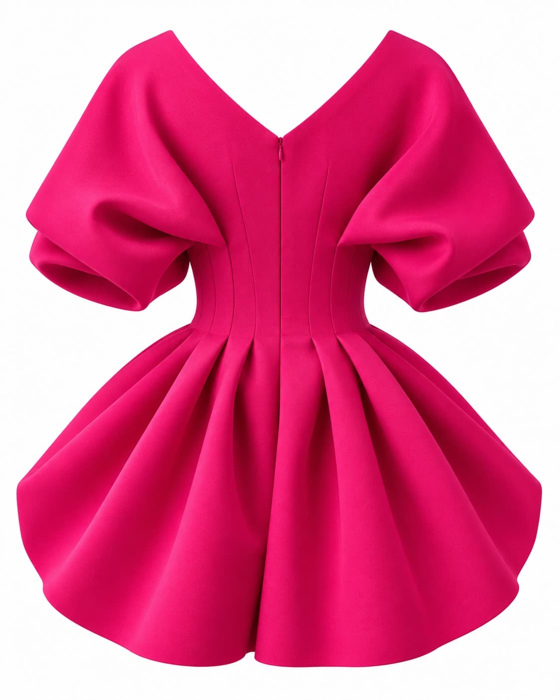 Butterfly in fuchsia, back