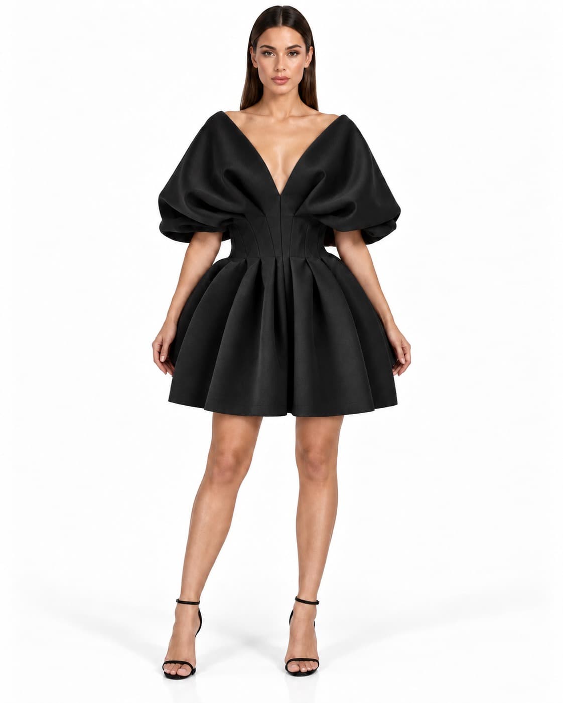 Butterfly worn in black