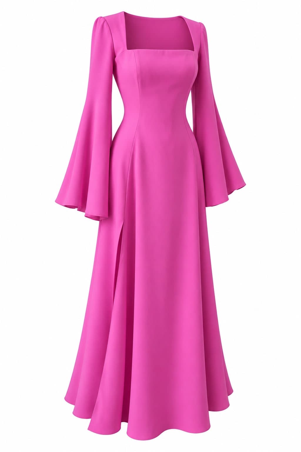 Cloche Fuchsia Dress, front