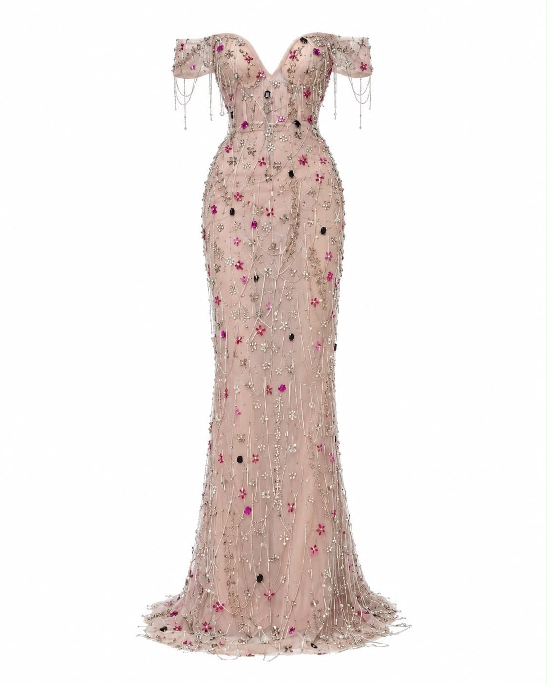 Rose Cristal Gown, front