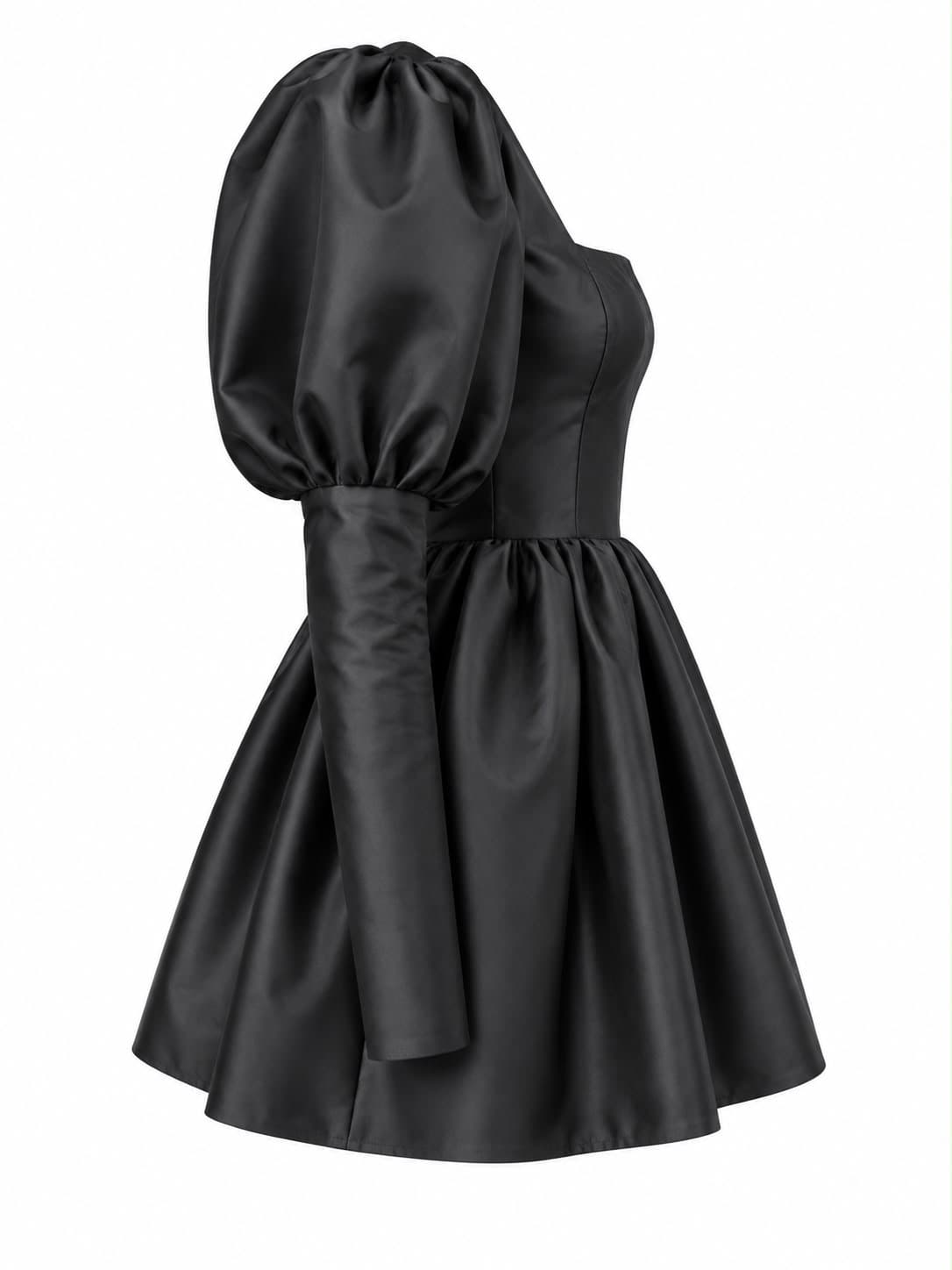 Taffetas Noir Mini Dress, side view