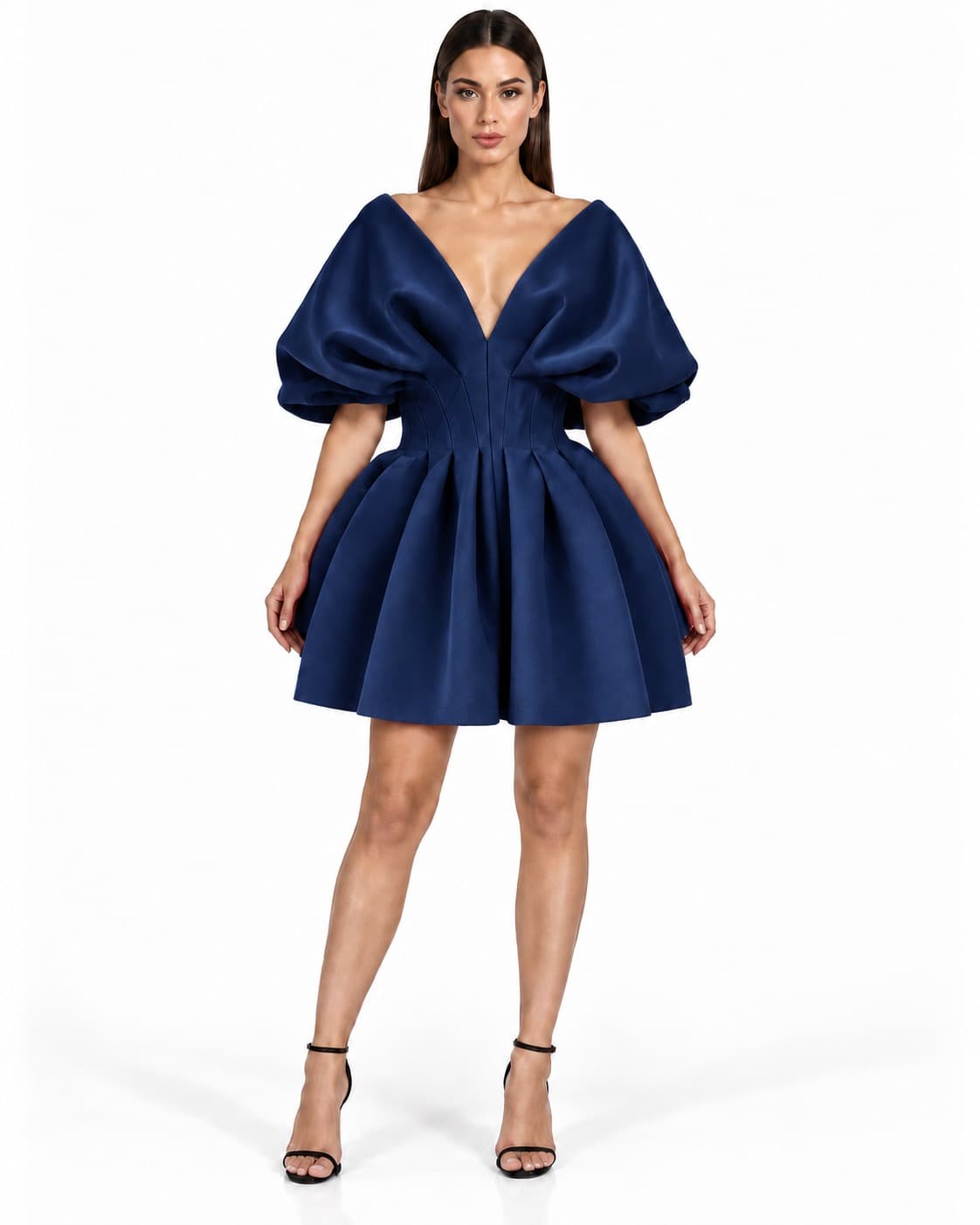 Butterfly worn in navy
