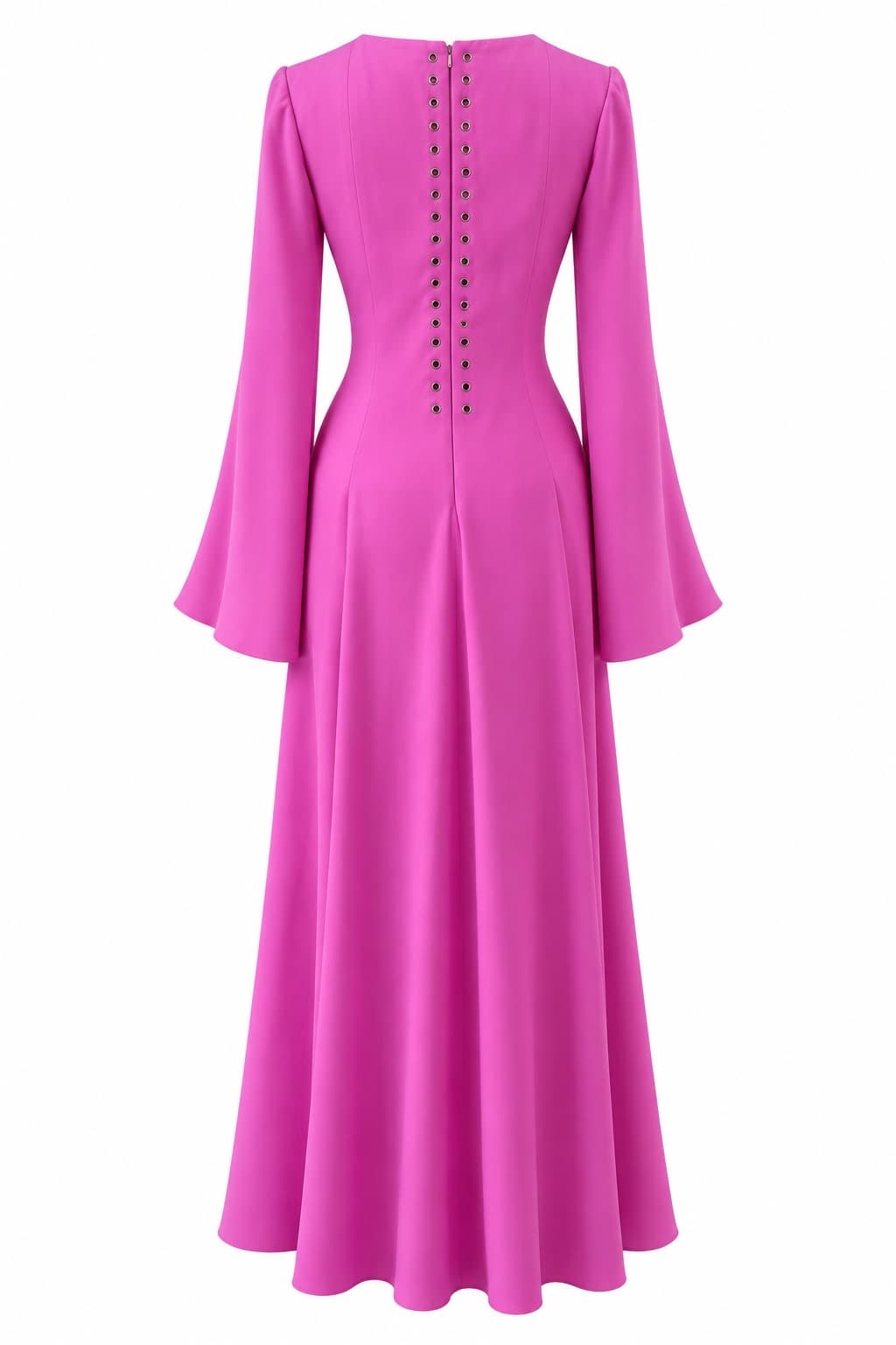 Cloche Fuchsia Dress, back