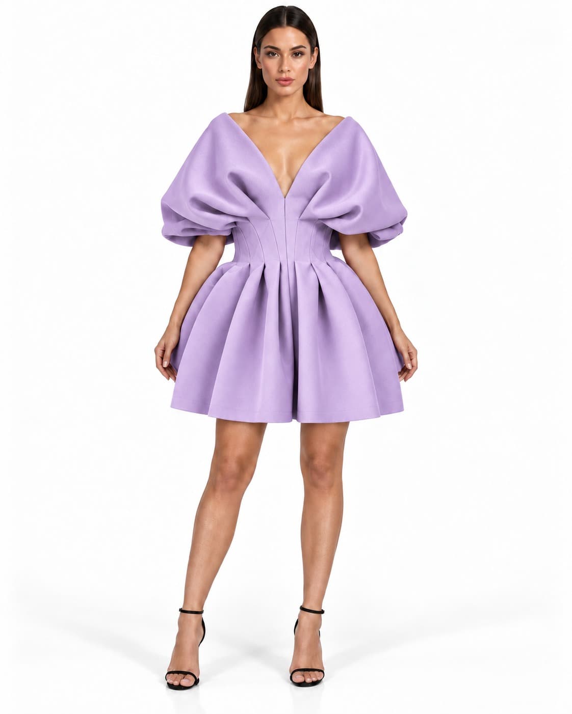 Butterfly worn in lilac