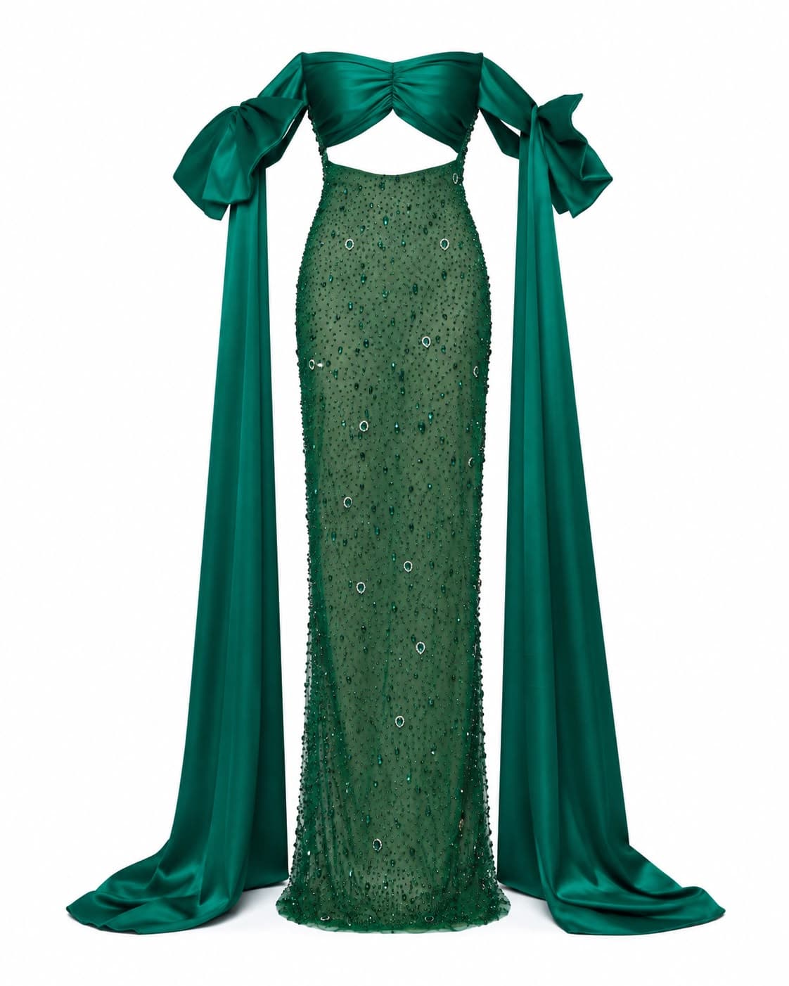 Émeraude Cape Gown, front