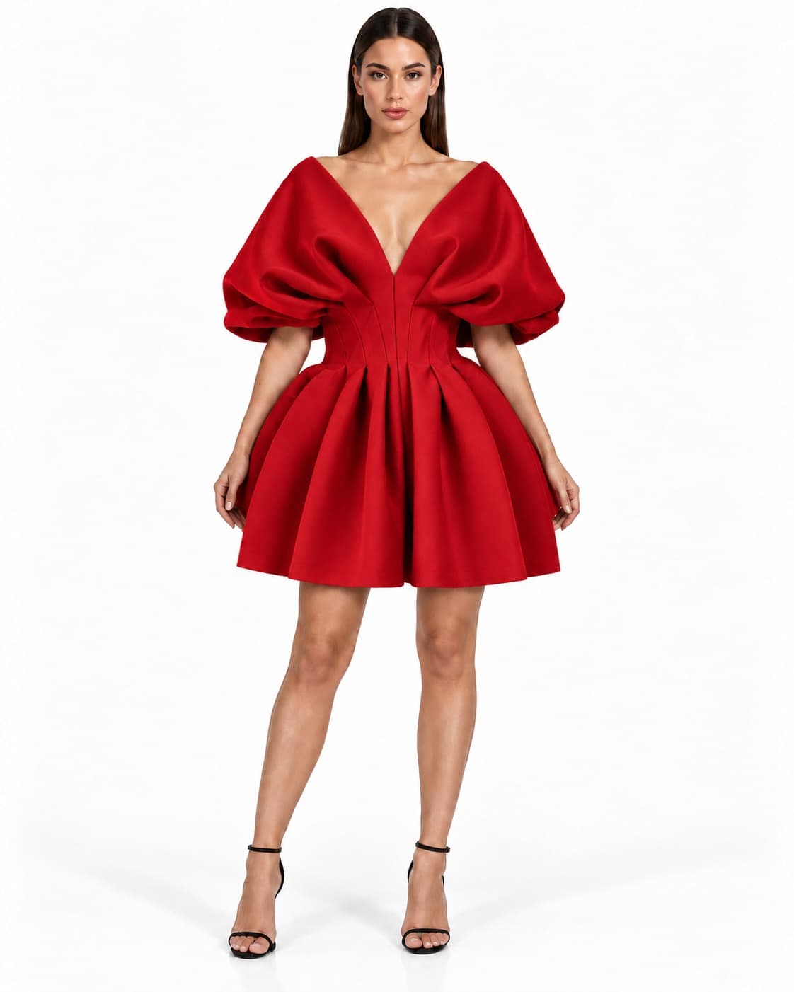 Butterfly worn in red