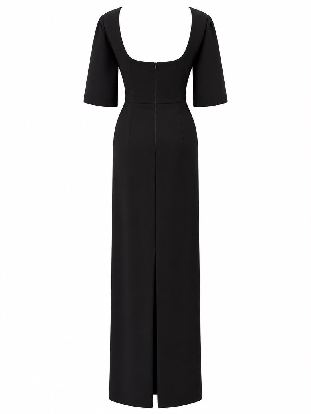 Bateau Noir Gown